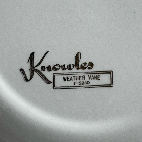 Edwin Knowles Weather Vane Rooster MCM Farmcore 10 1/4 Dinner Plate - Picture 3 of 5